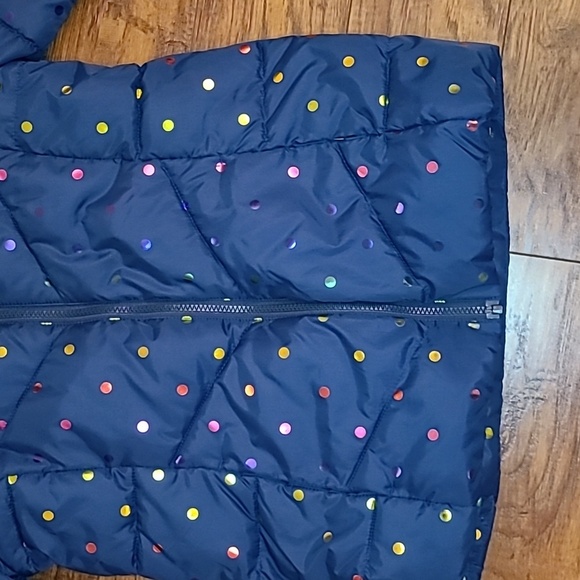 SWISS TECH Girl's Blue Winter Puffer Jacket with Hood - Size Large 10/12 - Picture 4 of 13